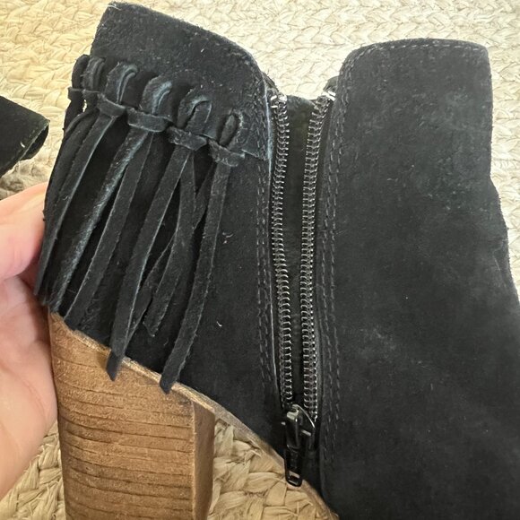 Aldo Suede Fringe Booties - Picture 2 of 6